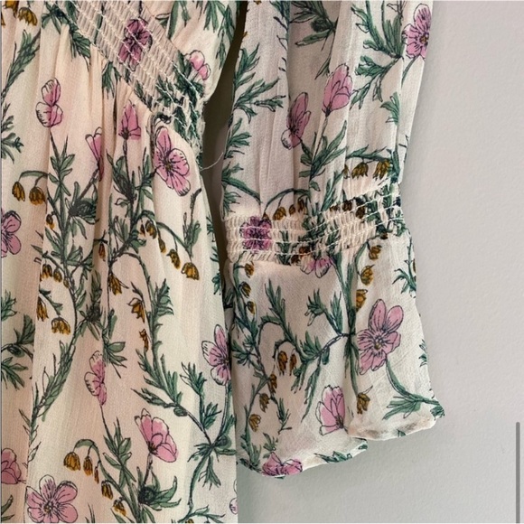 Free People cream, green and pink floral dress - Picture 8 of 13